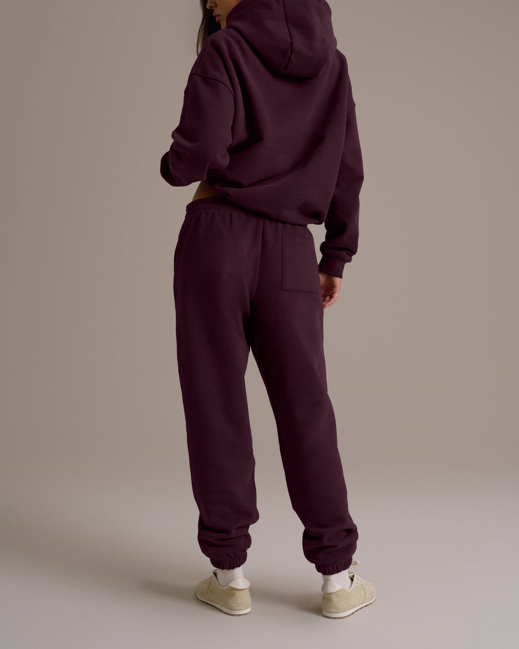 Cuffed Sweatpants - Dark Cherry