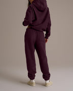 Cuffed Sweatpants - Dark Cherry