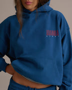 Oversized Hoodie - Washed College Blue