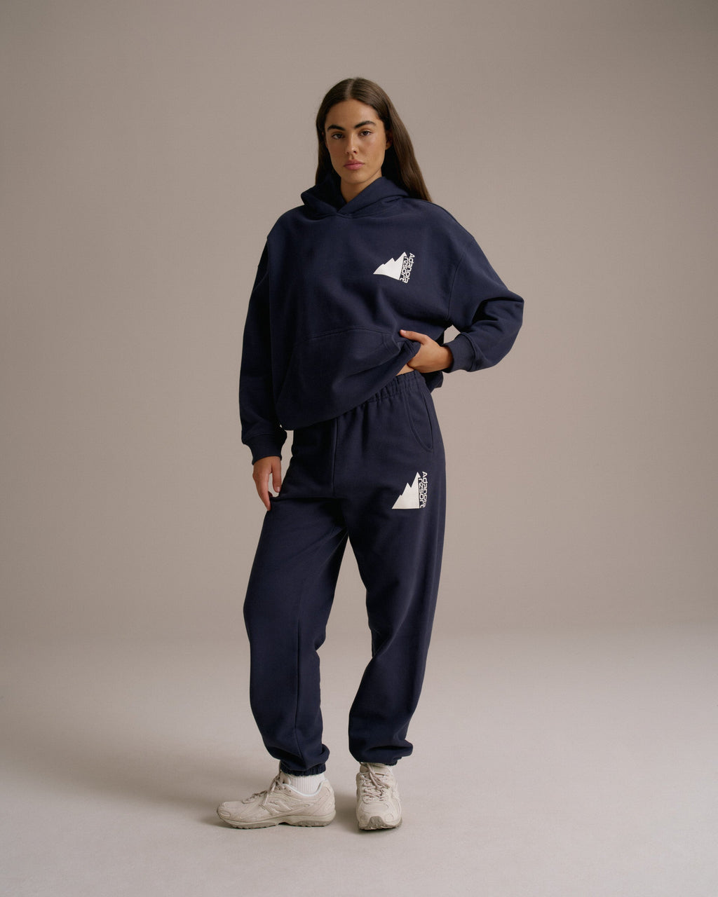 Cuffed Sweatpants - Navy Blue