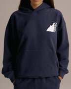 Oversized Hoodie - Navy Blue