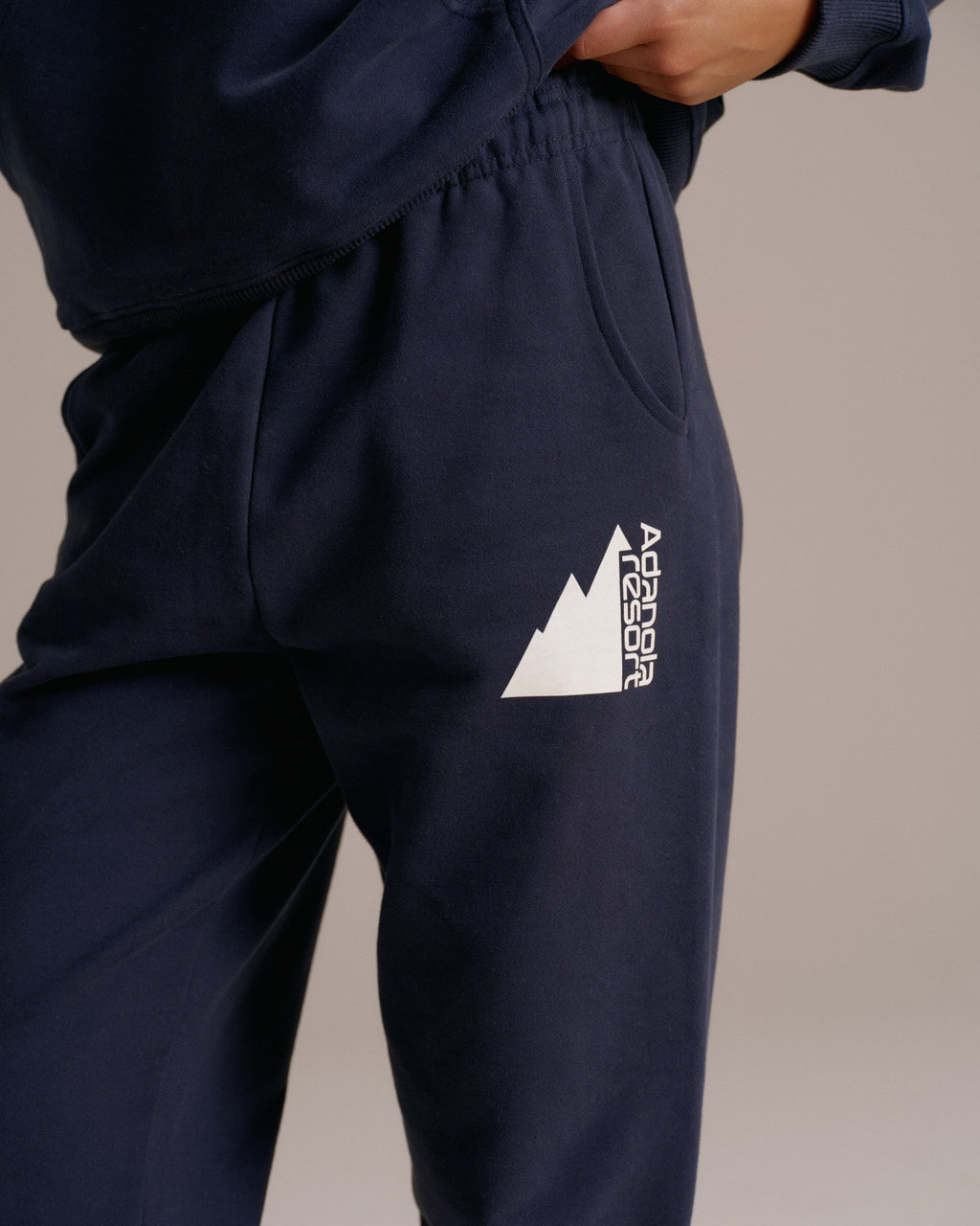Cuffed Sweatpants - Navy Blue