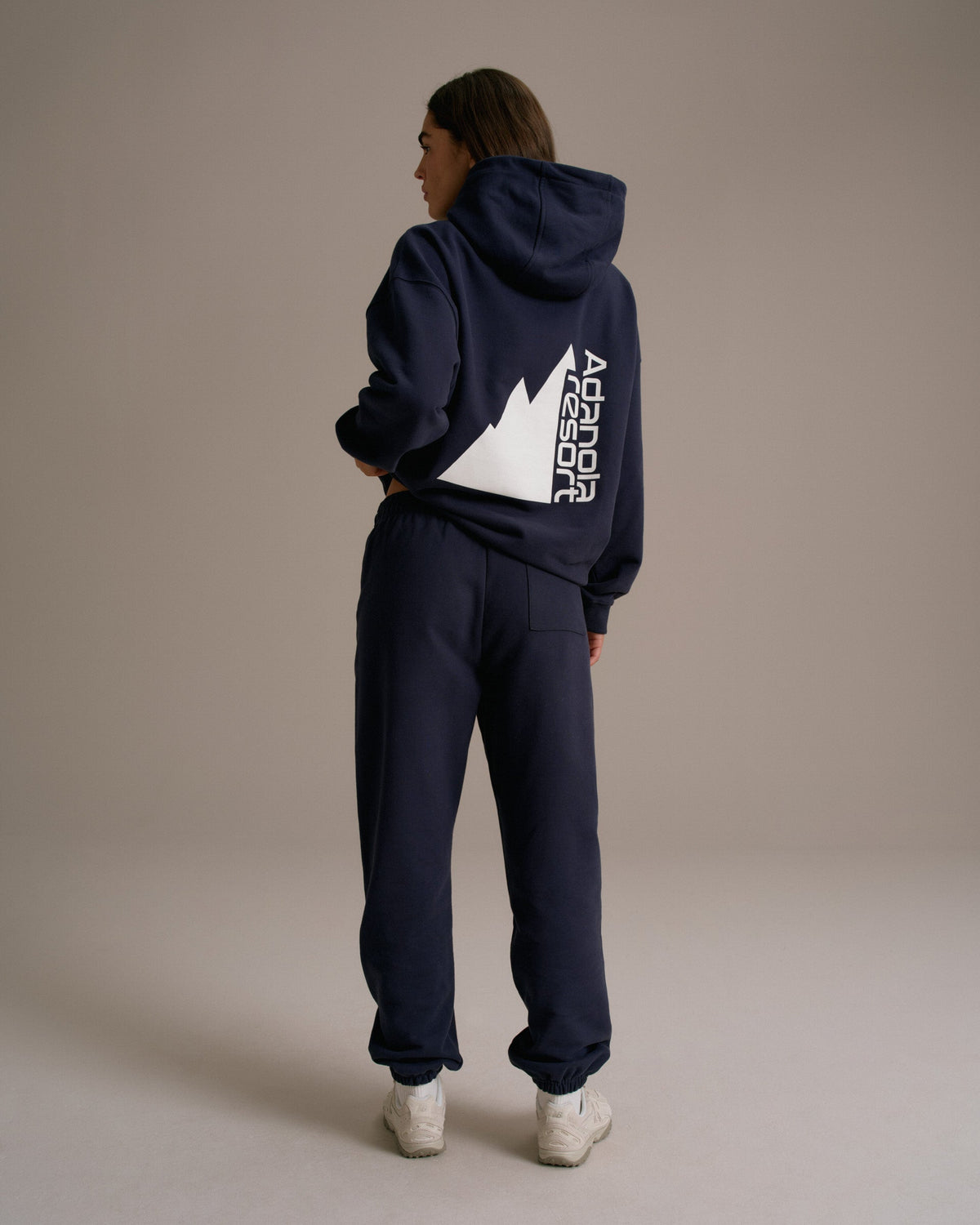 Cuffed Sweatpants - Navy Blue