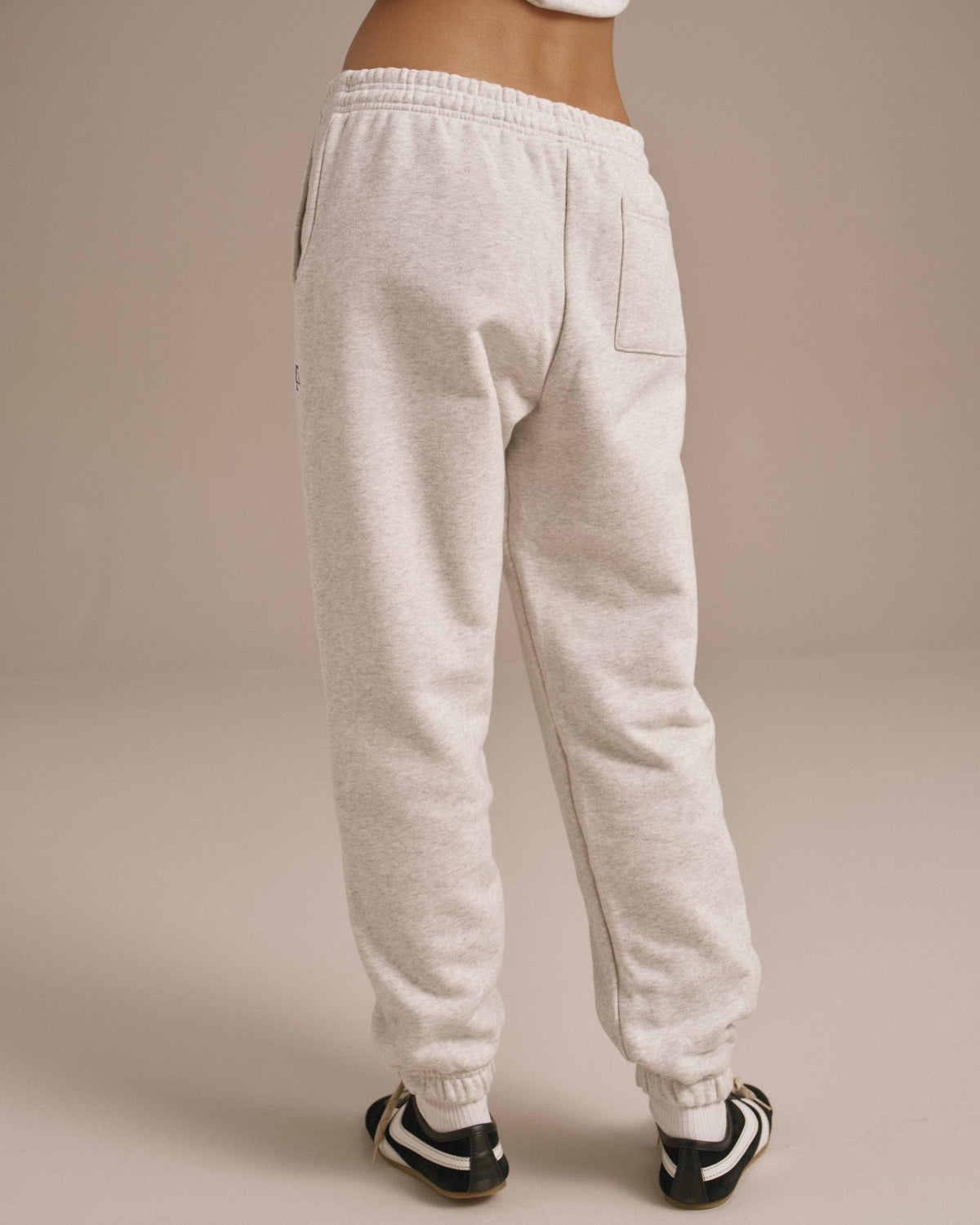 Cuffed Sweatpants - Light Grey Melange
