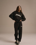 Cuffed Sweatpants - Black