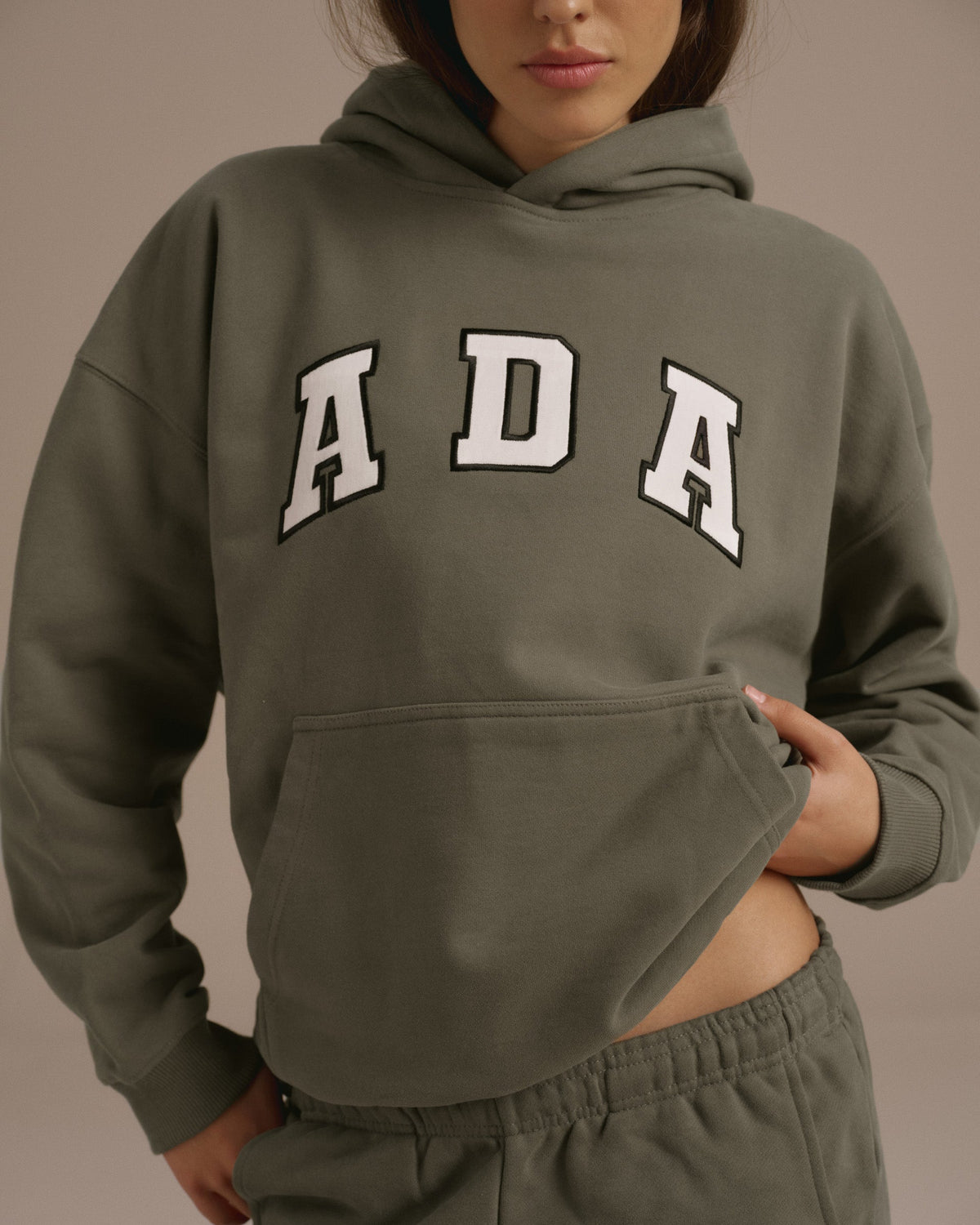 Oversized Hoodie - Olive Green