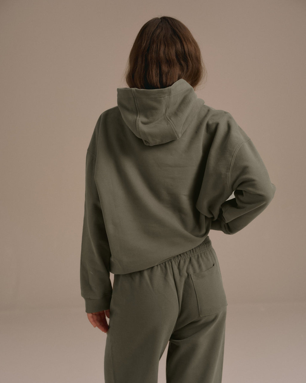 Oversized Hoodie - Olive Green
