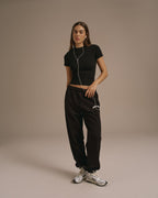 Cuffed Sweatpants - Black