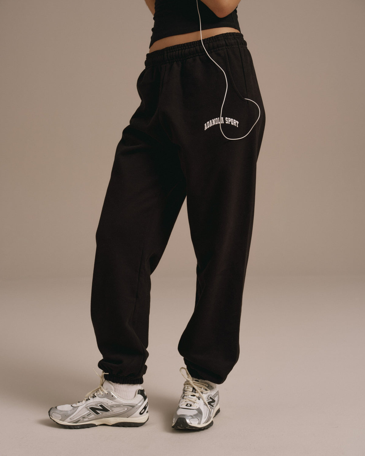 Cuffed Sweatpants - Black
