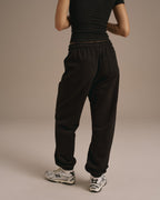 Cuffed Sweatpants - Black