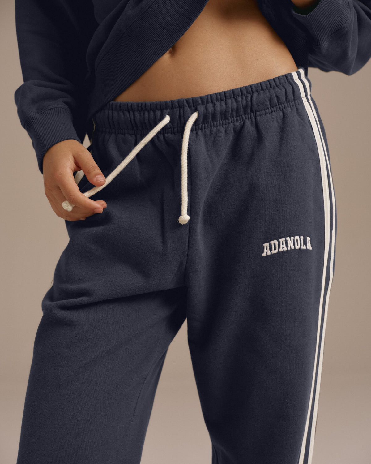 Loose Fit Straight Leg Sweatpants - Midnight Blue