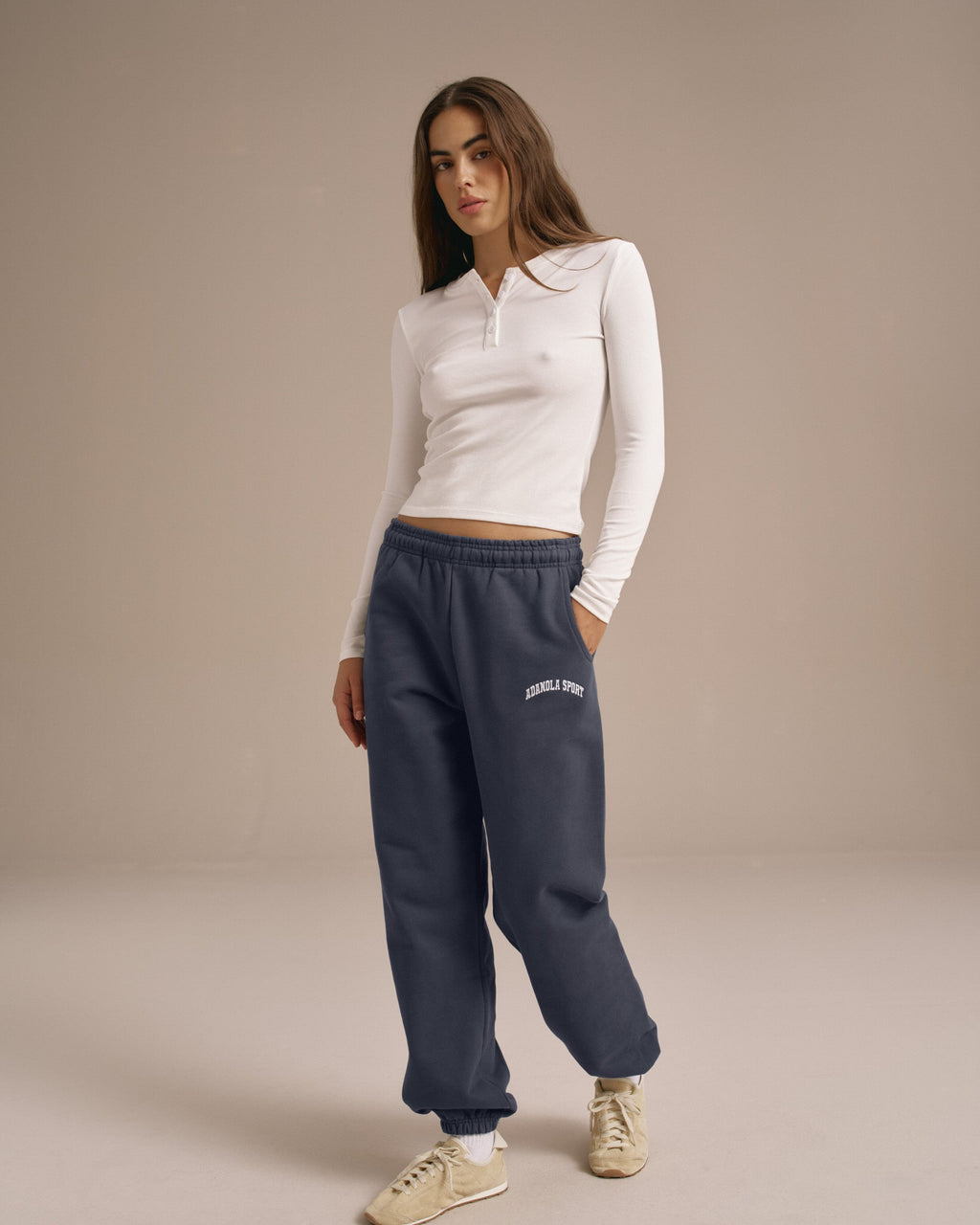 Cuffed Sweatpants - Washed Midnight Blue
