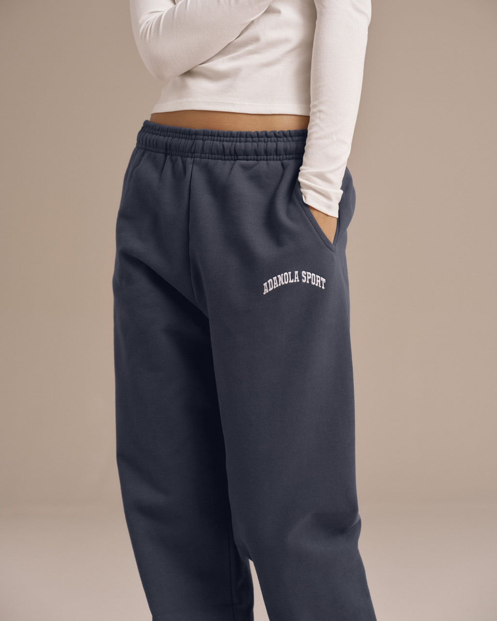 Cuffed Sweatpants - Washed Midnight Blue