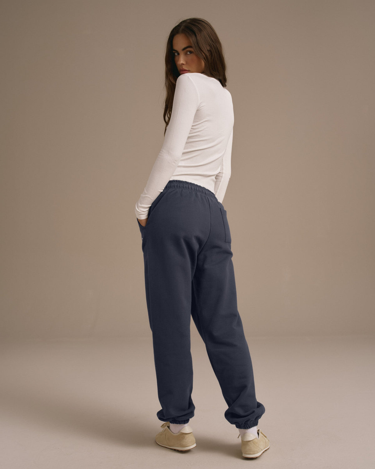 Cuffed Sweatpants - Washed Midnight Blue