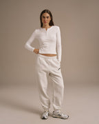 Cuffed Sweatpants - Light Grey Melange