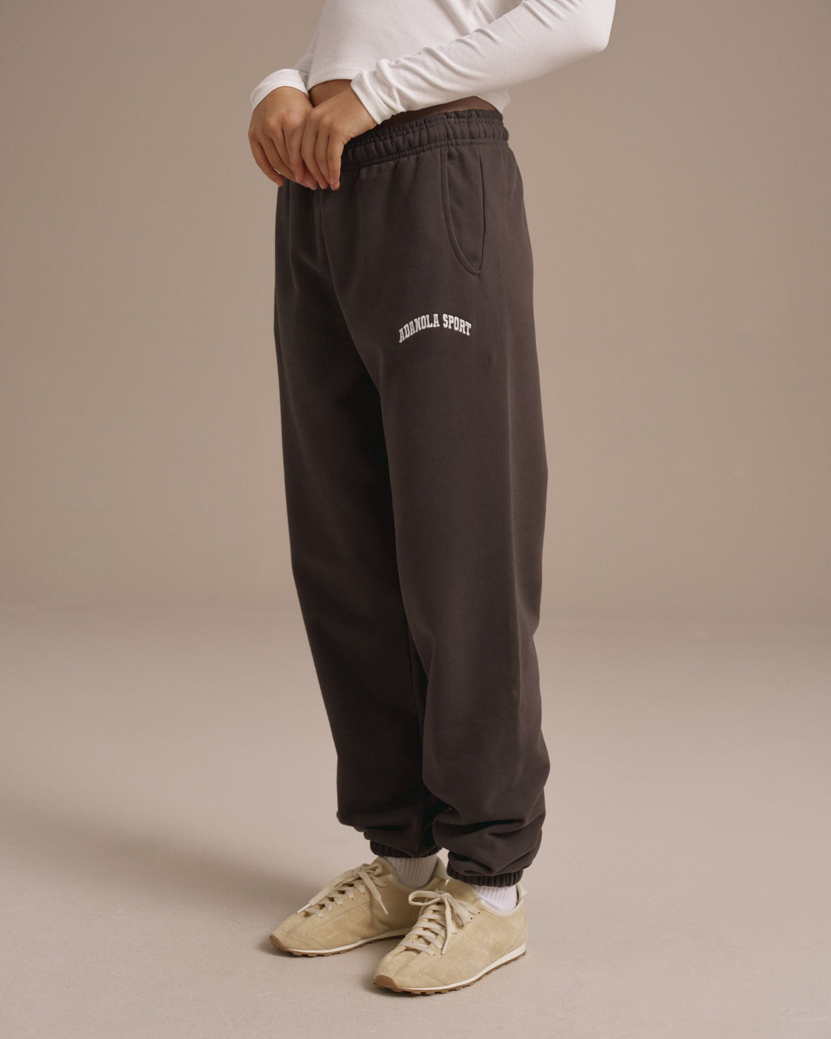 Cuffed Sweatpants - Washed Coffee Bean