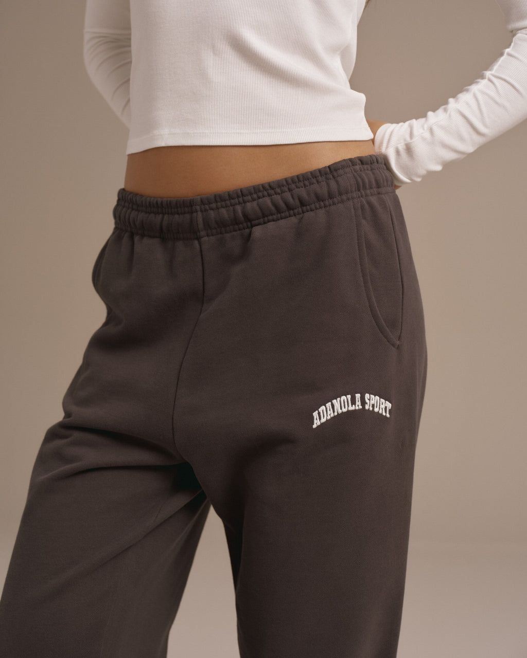 Cuffed Sweatpants - Washed Coffee Bean