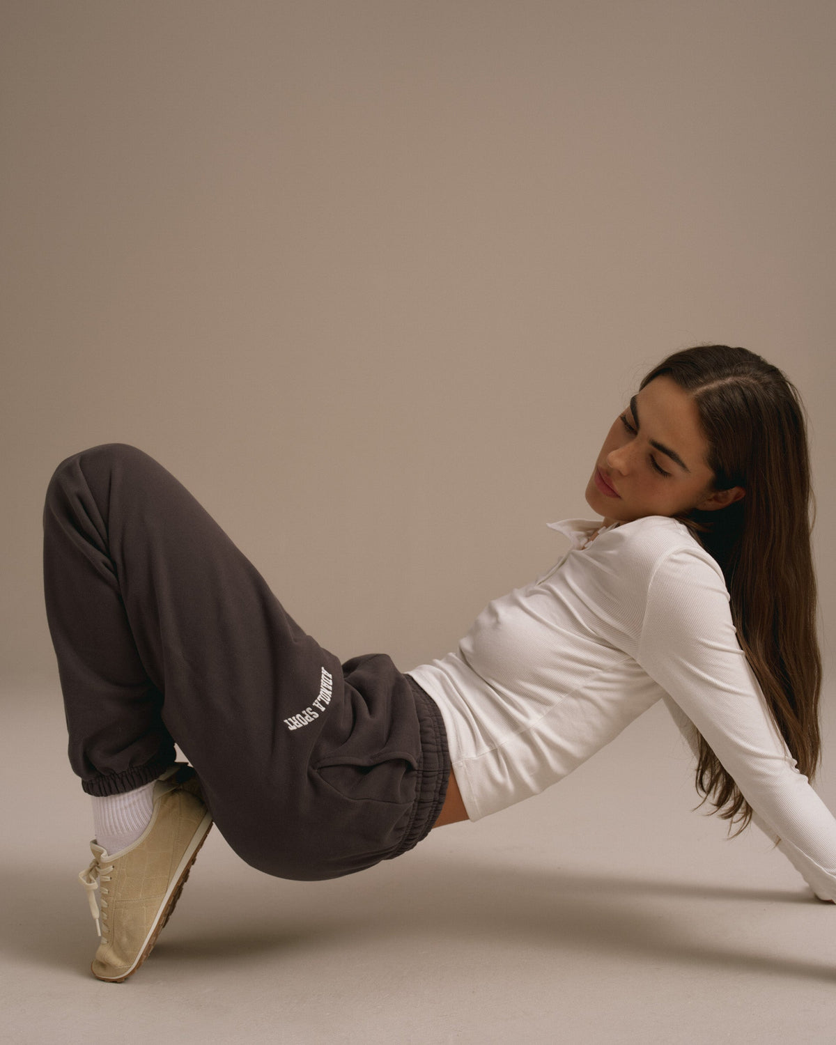 Cuffed Sweatpants - Washed Coffee Bean