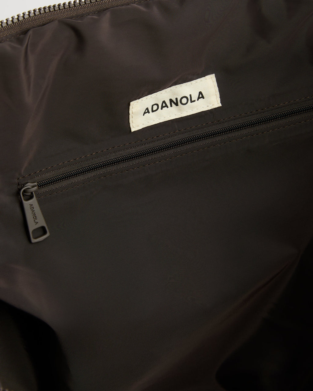 Quilted Nylon Weekender Bag - Coffee Bean