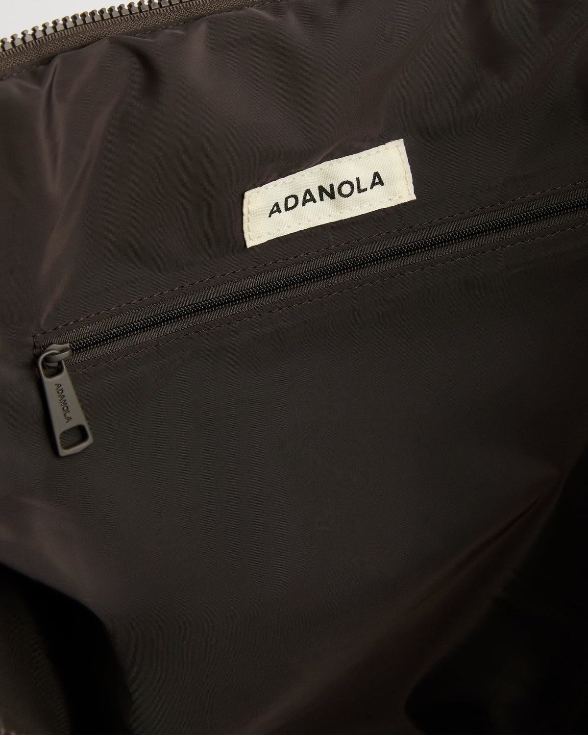 Quilted Nylon Weekender Bag - Coffee Bean