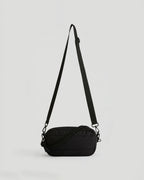 Small Branded Multi-Strap Bag - Black