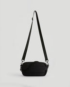 Small Branded Multi-Strap Bag - Black