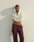 Classic Relaxed Funnel Sweatshirt - Marshmallow White