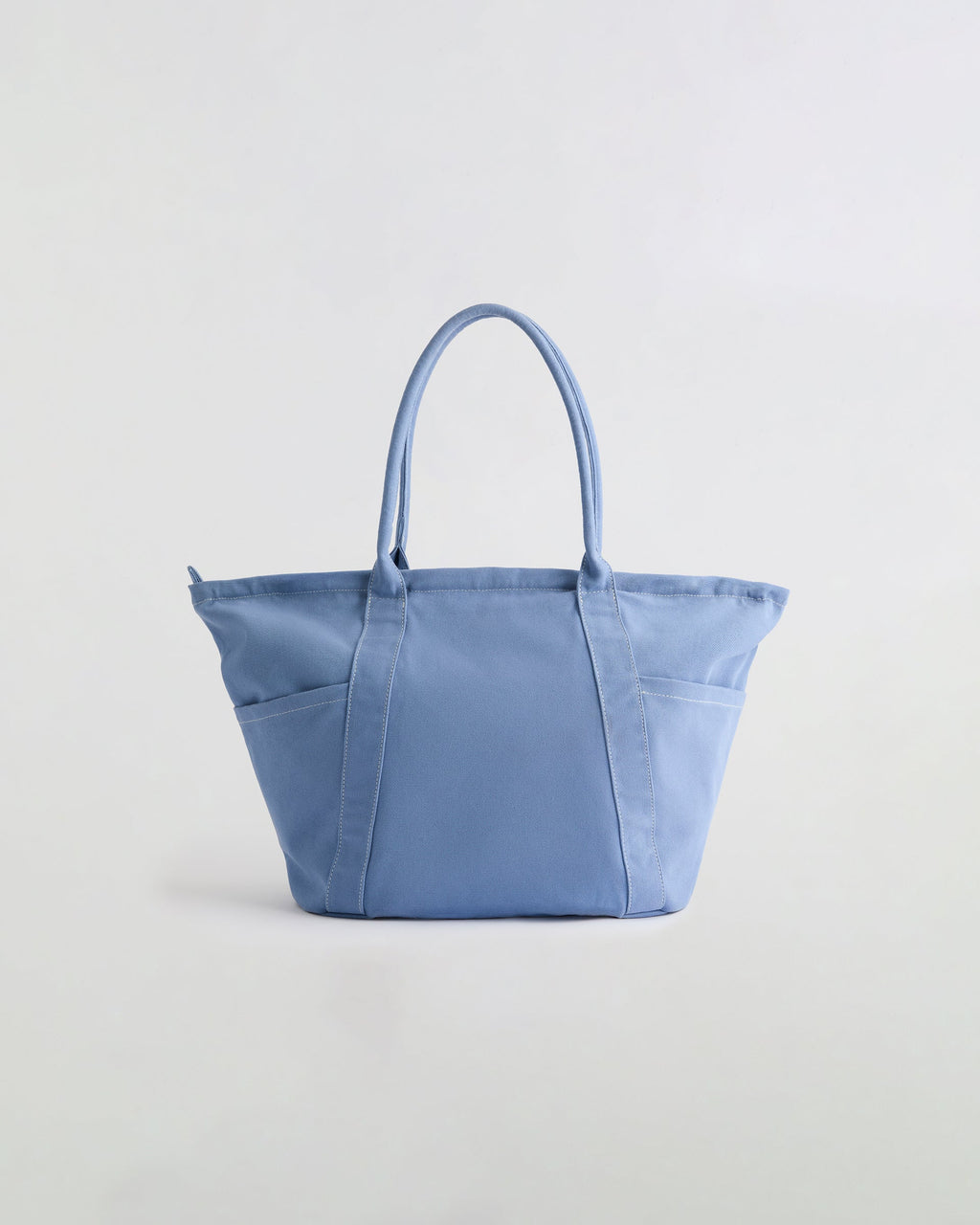 Heavy Canvas Washed Tote Bag - Blossom Blue