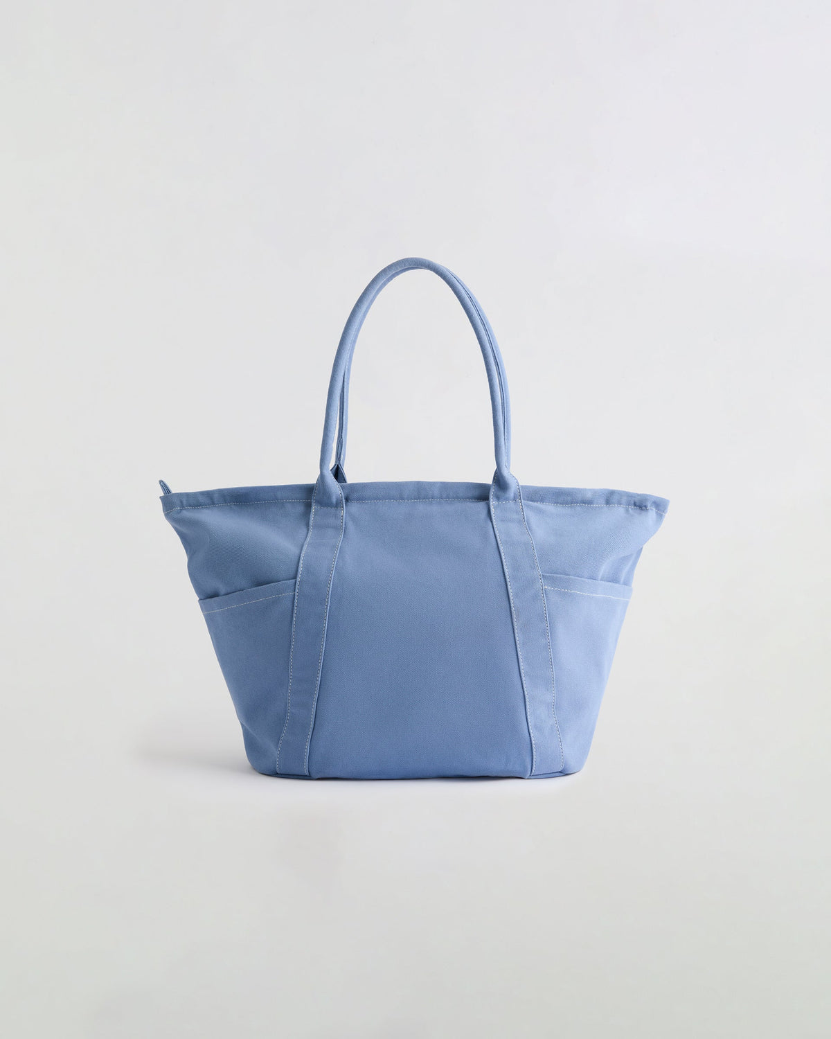Heavy Canvas Washed Tote Bag - Blossom Blue