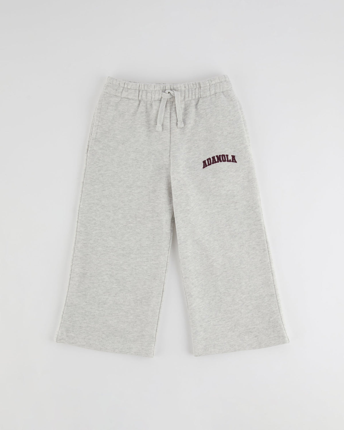 Mini Straight Leg Sweatpants - Light Grey Melange