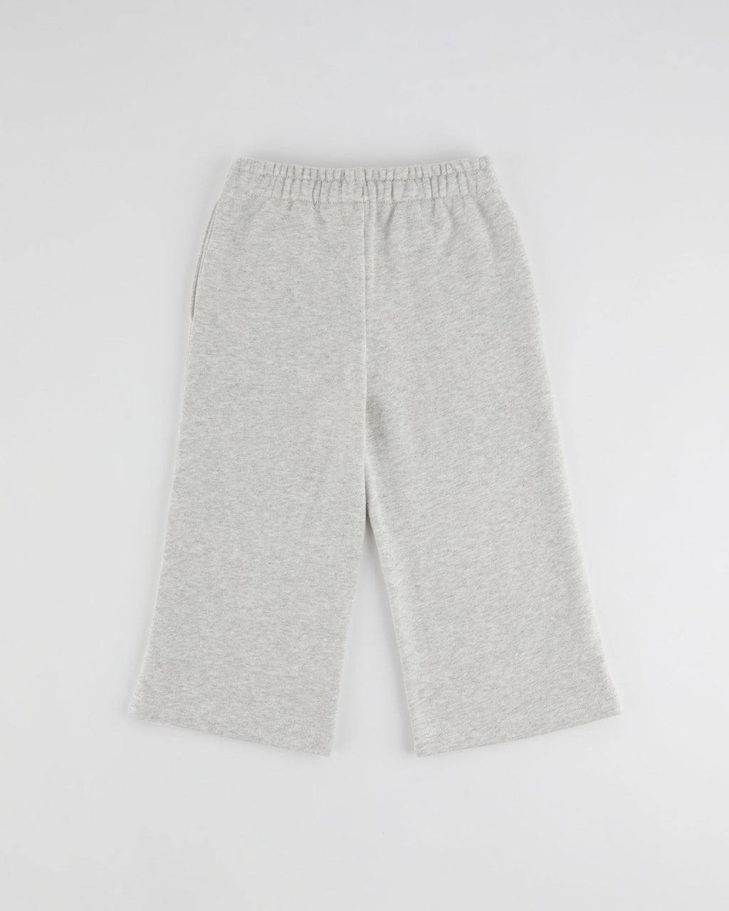 Mini Straight Leg Sweatpants - Light Grey Melange