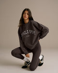 Oversized Sweatshirt - Washed Coffee Bean
