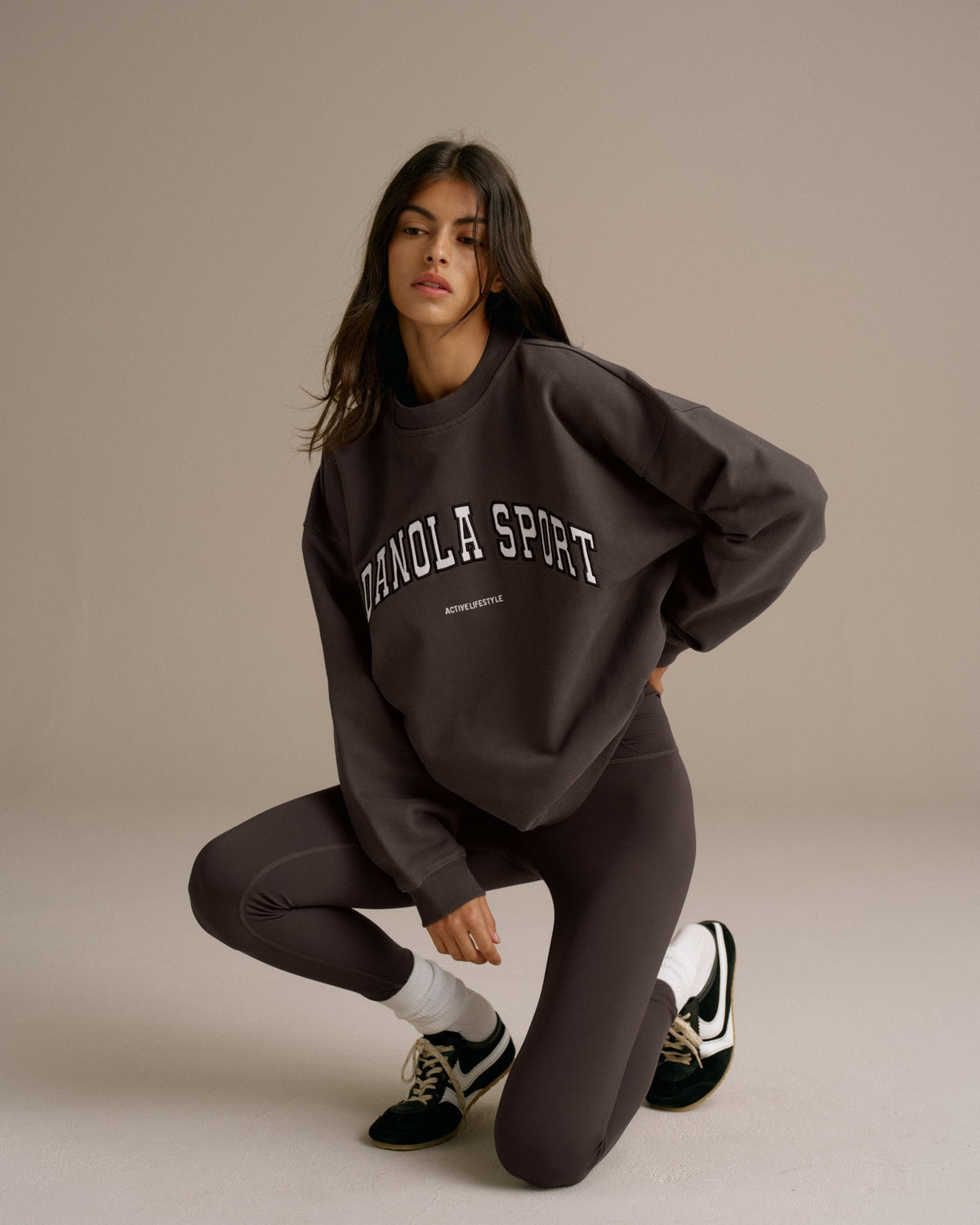 Oversized Sweatshirt - Washed Coffee Bean