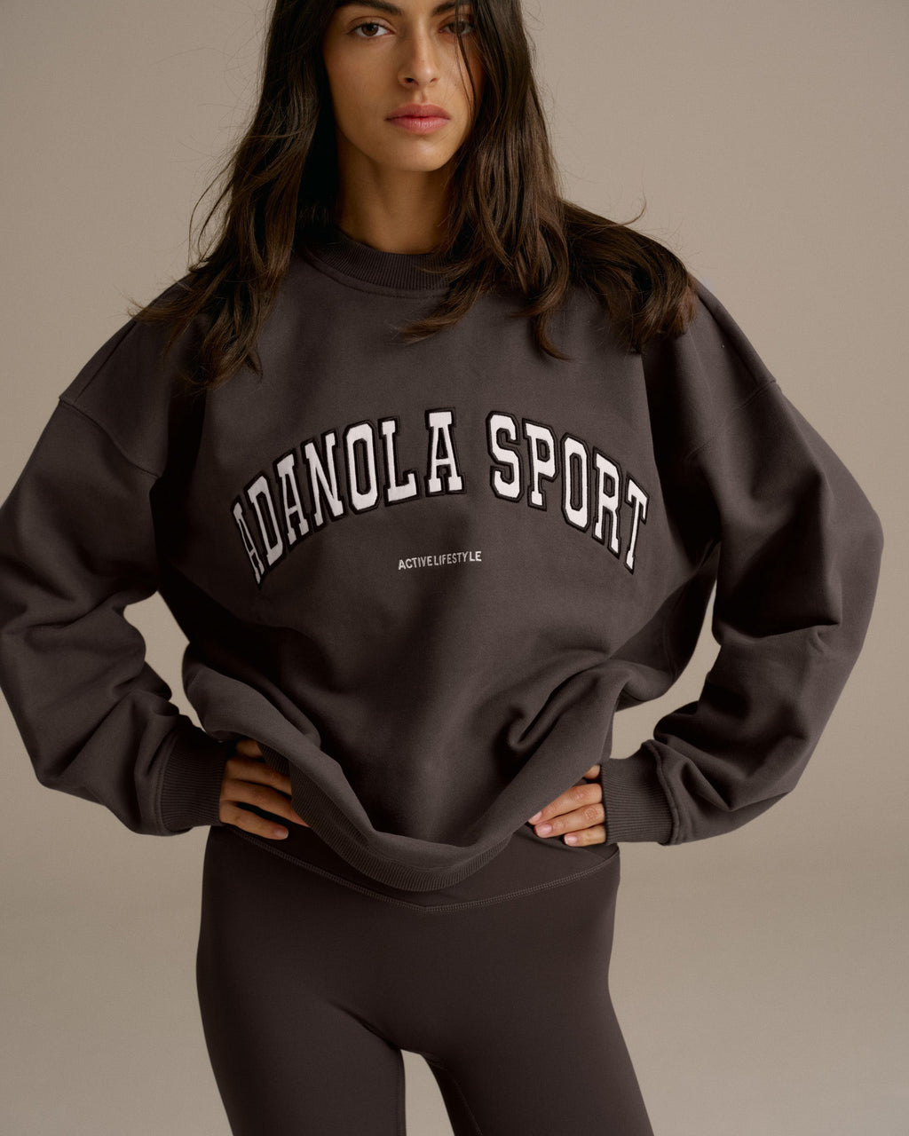 Oversized Sweatshirt - Washed Coffee Bean
