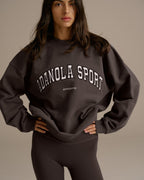 Oversized Sweatshirt - Washed Coffee Bean