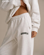 Cuffed Sweatpants - Light Grey Melange