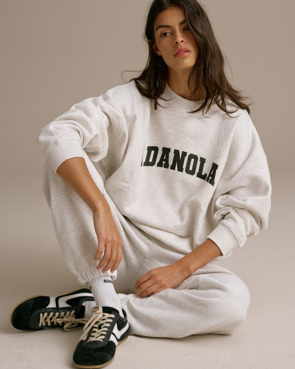 Cuffed Sweatpants - Light Grey Melange