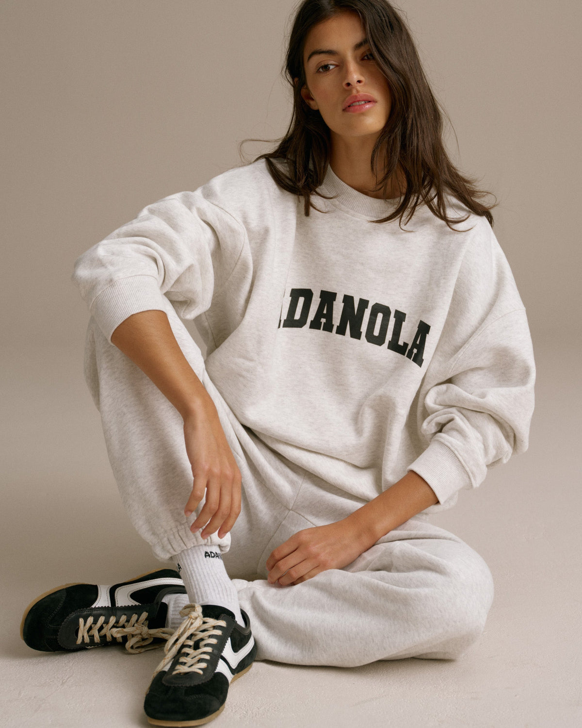 Cuffed Sweatpants - Light Grey Melange
