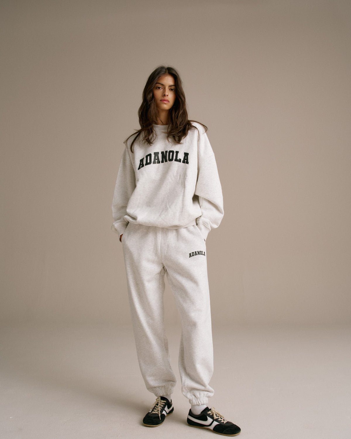 Cuffed Sweatpants - Light Grey Melange