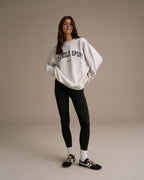Oversized Sweatshirt - Light Grey Melange