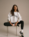 Oversized Sweatshirt - Light Grey Melange