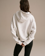 Oversized Hoodie - Light Grey Melange
