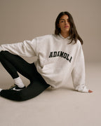 Oversized Hoodie - Light Grey Melange