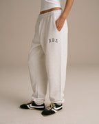 Cuffed Sweatpants - Light Grey Melange