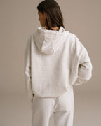 Oversized Hoodie - Light Grey Melange