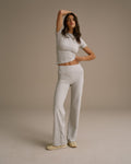 Cotton Yoga Pants - Grey Melange