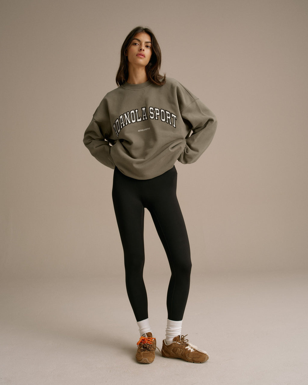 Oversized Sweatshirt - Olive Green