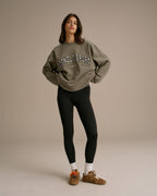 Oversized Sweatshirt - Olive Green