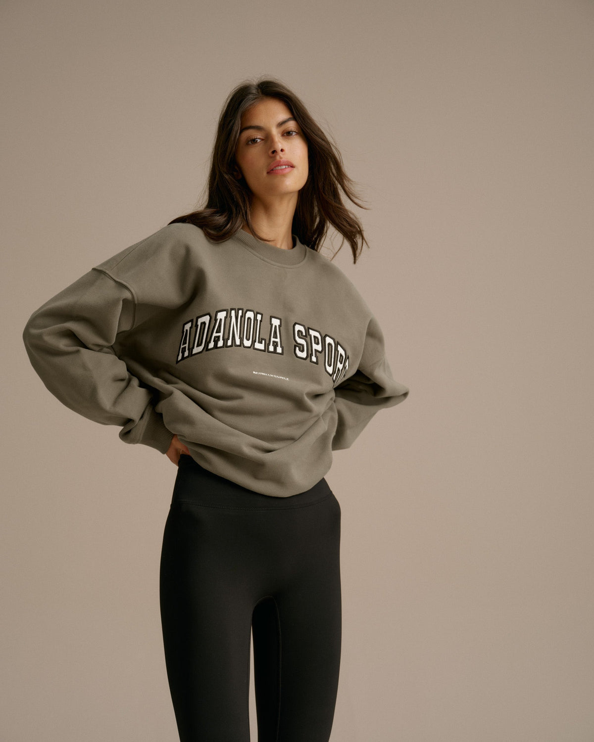Oversized Sweatshirt - Olive Green