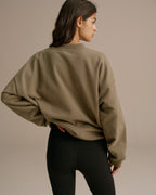 Oversized Sweatshirt - Olive Green
